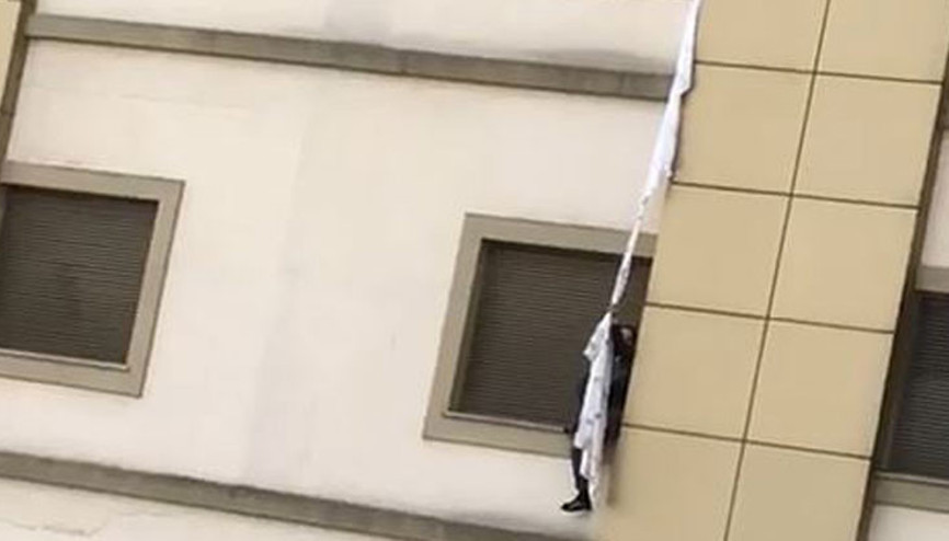 Çarşaflı firara kalkışmıştı... Testi negatif çıktı