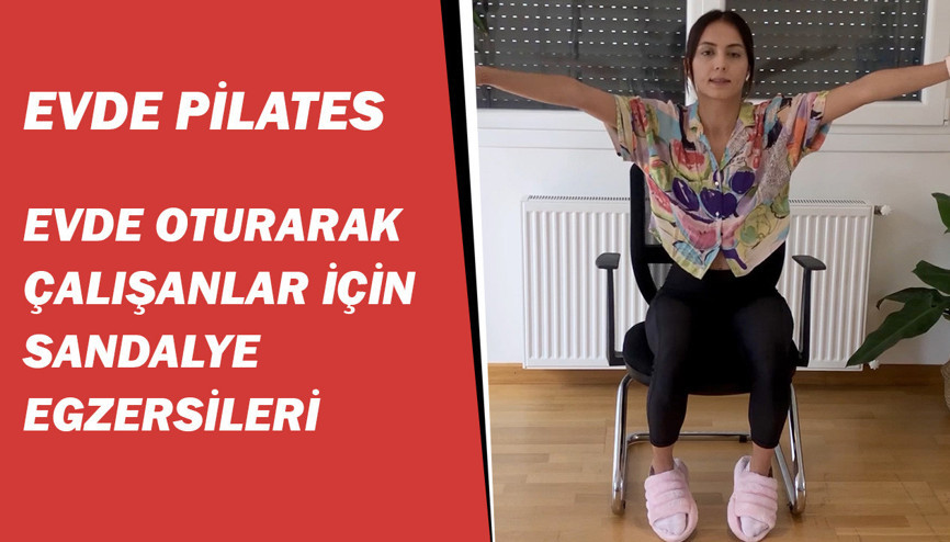 Evde oturarak çalışanlar için sandalye egzersizleri
