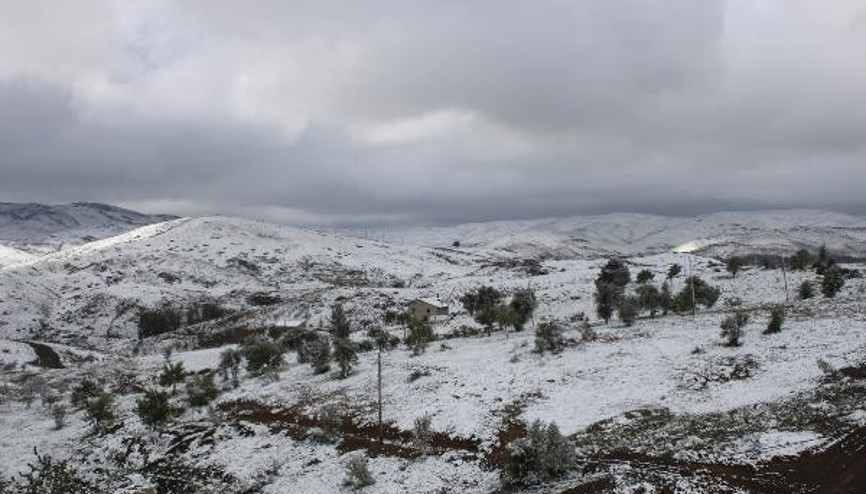 Konyaya kar yağdı