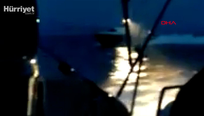 Yunan sahil güvenlik botundan Türk karasularındaki Türk yatına taciz ateşi Yunan sahil güvenlik botundan Türk karasularındaki Türk yatına taciz ateşi