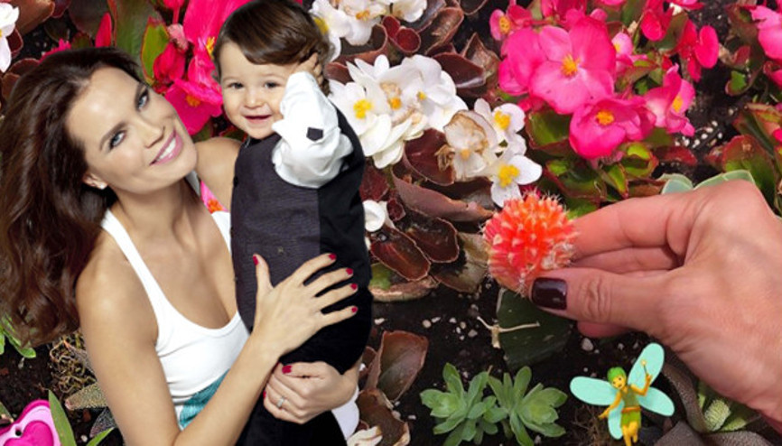 Ebru Şallı bayramda oğlu Parsın mezarını ziyaret etti