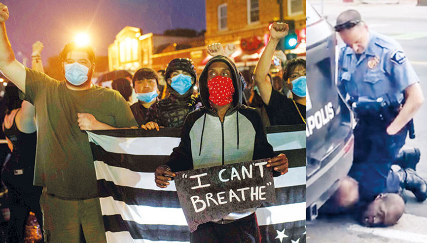 Polis şiddeti ve ırkçılık ABD’yi ayağa kaldırdı... Nefes alamıyorum Polis şiddeti ve ırkçılık ABD’yi ayağa kaldırdı... Nefes alamıyorum