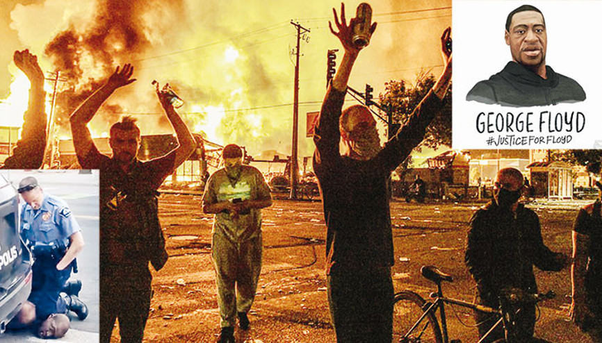 Amerika alev alev Polis şiddetinden sonra yağmacılar devrede Amerika alev alev Polis şiddetinden sonra yağmacılar devrede