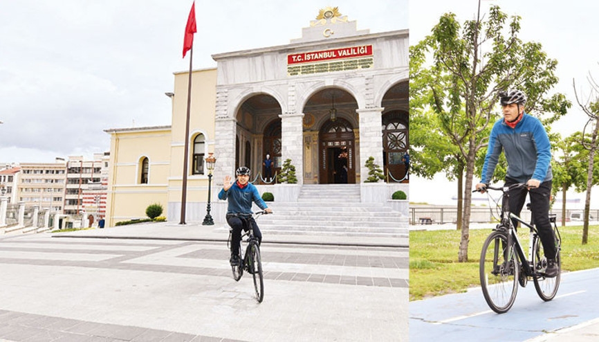 Dünya Bisiklet Gününde validen pedala kuvvet