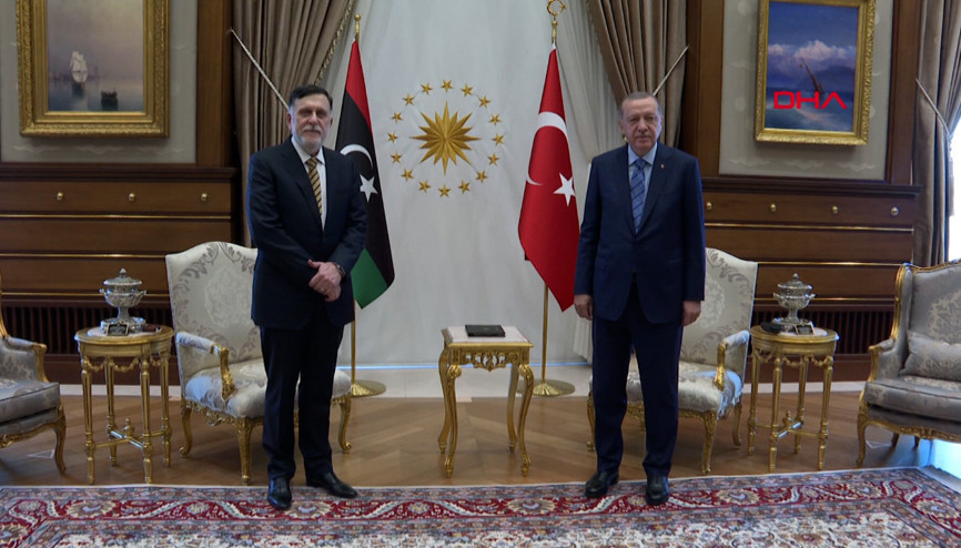 Cumhurbaşkanı Erdoğan, Sarracı ağırlıyor