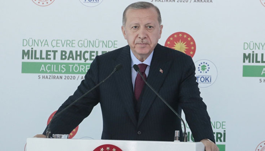 Cumhurbaşkanı Erdoğan, Millet Bahçelerinin açılış töreninde konuştu