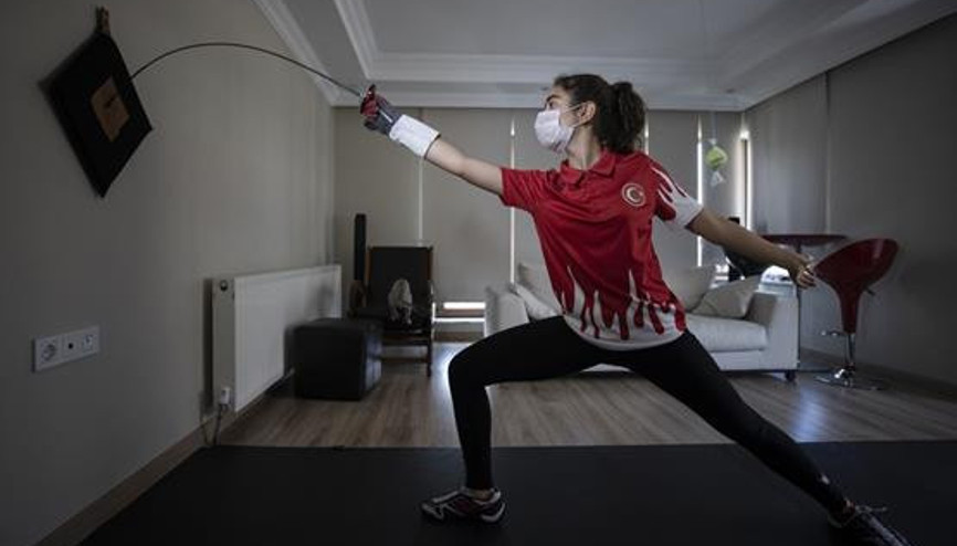 Eskrimin yıldızı hazırlığı aksatmadı