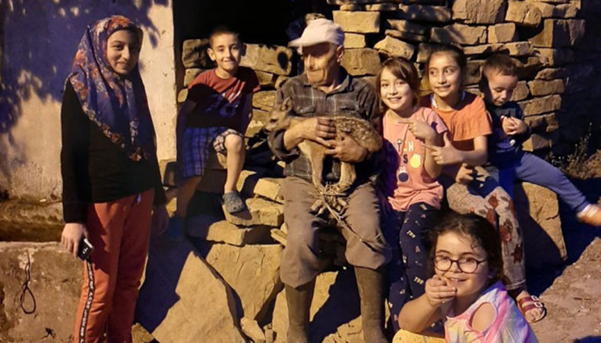 Köpeklerden kurtardığı yavru karacayı sütle besledi