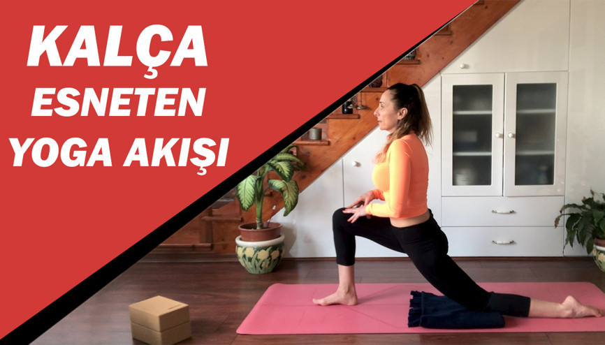Evde kalça esneten yoga akışı
