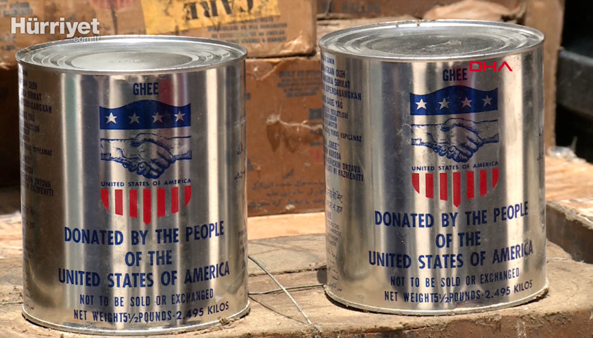 Okul çatısında bulunan ABDnin margarinleri incelemeye alındı