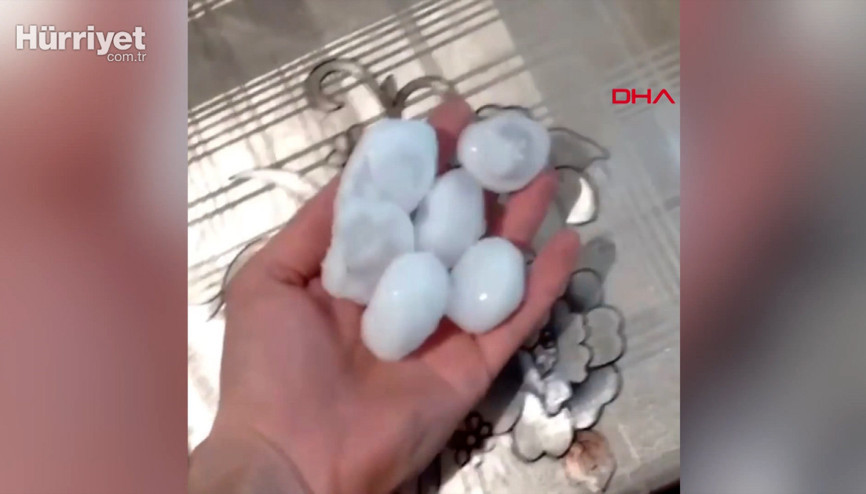 Ukraynaya haziran ayında yumurta büyüklüğünde dolu yağdı