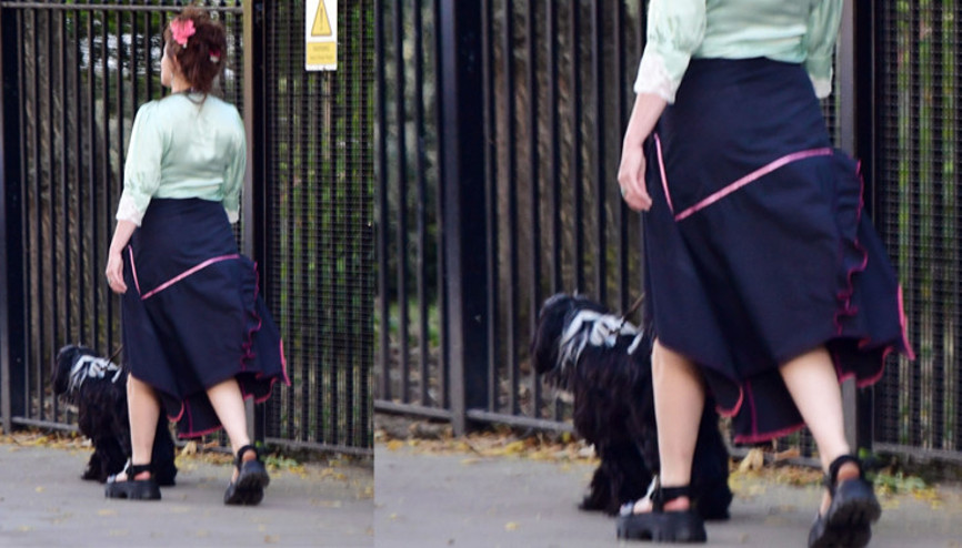 Sonunda o eteği çıkardı