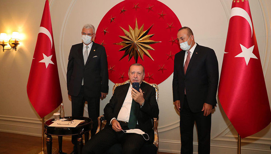 Cumhurbaşkanı Erdoğan, BM Daimi Temsilcisi Sinirlioğlu ile görüştü