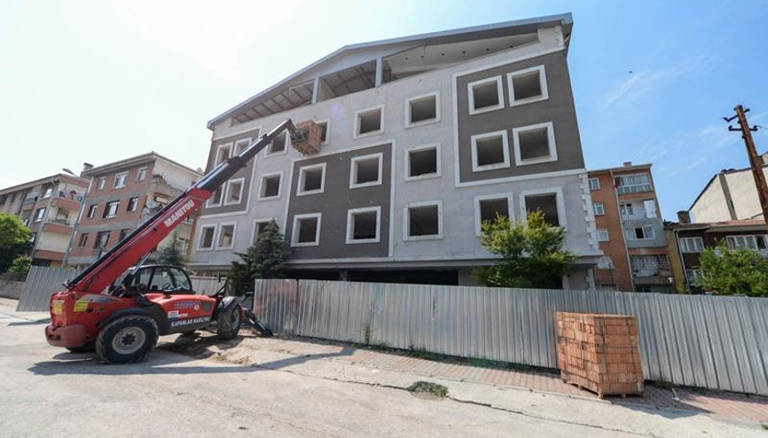 Kültür merkezinde çalışmalar sürüyor