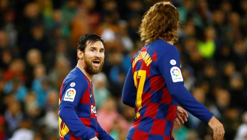 Barcelona idmanında şok kavga Lionel Messi...