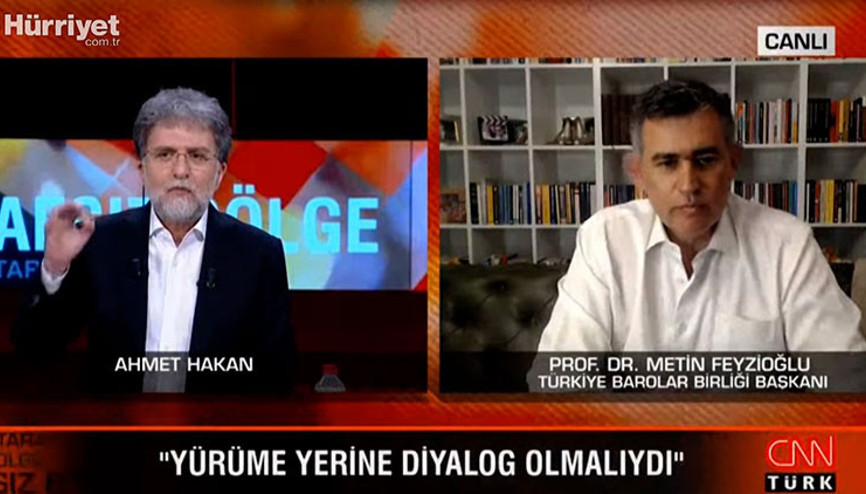 TBB Başkanı Feyzioğlu CNN TÜRKte açıkladı: Yürüme yerine diyalog olmalıydı