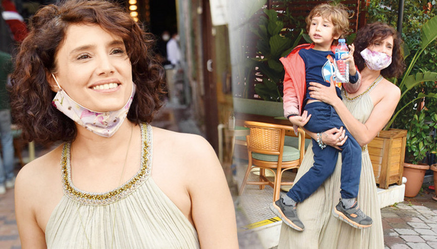 Nehir Erdoğandan sete yeğen molası