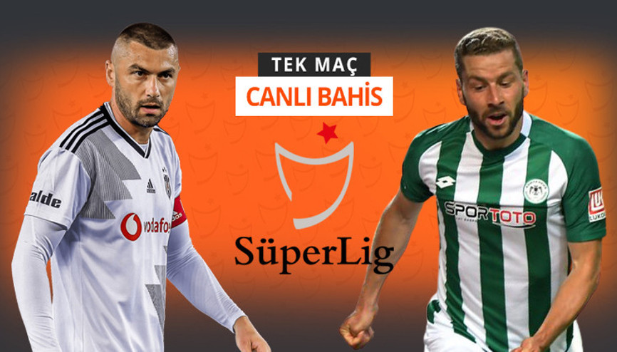 Beşiktaşın konuğu Konyaspor, şok sakatlıkla sarsıldılar Galibiyetlerine iddaada...