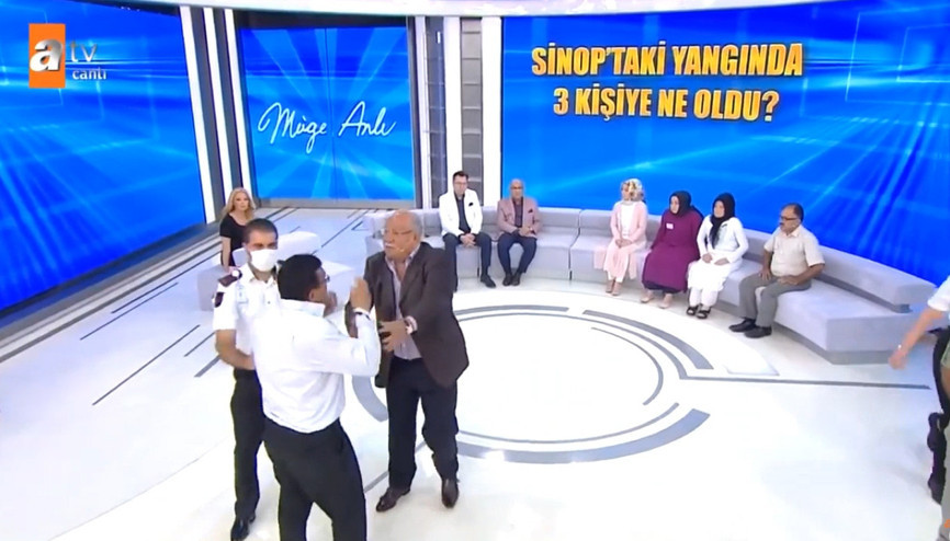Canlı yayında ortalık karıştı