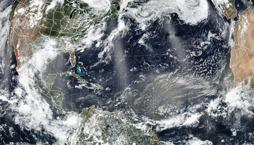 Bu zamana kadar tespit edilenin en büyüğü... Dev toz bulutu ABDye ulaştı...