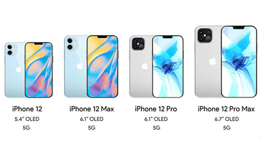 iPhone 12, iPhone 12 Max, iPhone 12 Pro ve iPhone 12 Pro Max geliyor