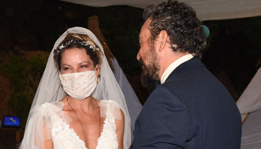 Ünlü oyuncu Yıldız Asyalı ile yönetmen Kerem Saka, Bodrumda evlendi