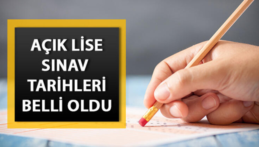 Açık lise sınavı ne zaman MEB AÖL 2. dönem takvimi