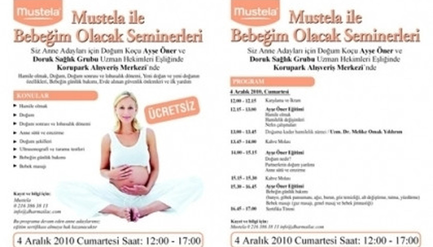 Mustela ile Bebeğim Olacak Seminerleri