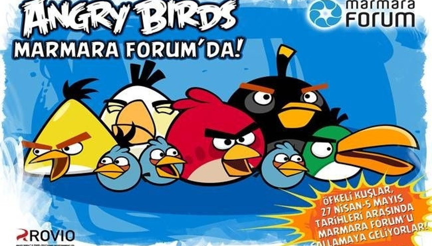 En popüler kuşlar “Angry Birds” Marmara Forum’da