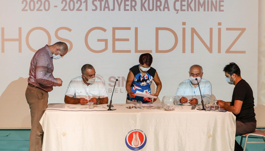 Stajyer öğrenciler kurayla belirlendi
