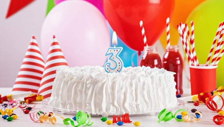 3 yaş için doğum günü pastaları
