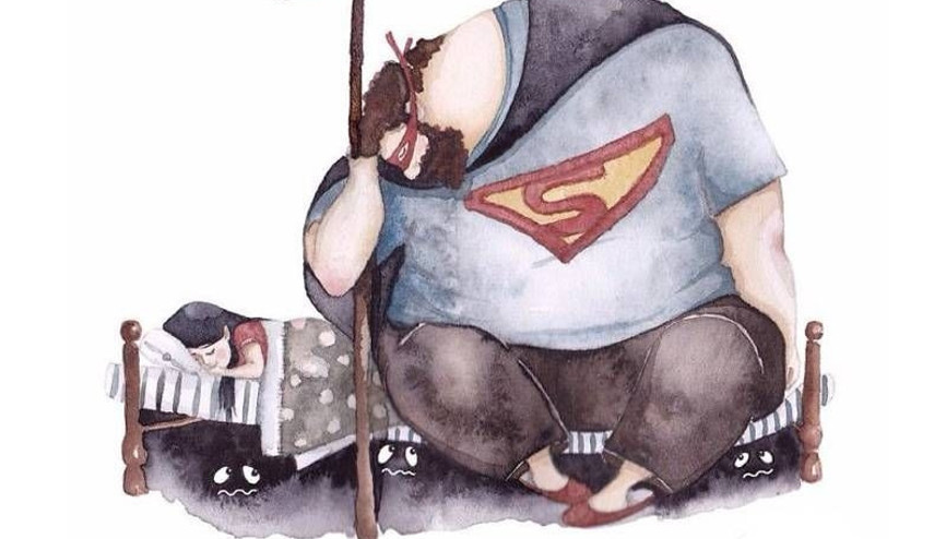 Baba-kız arasındaki ilişkiyi anlatan sıcacık çizimler