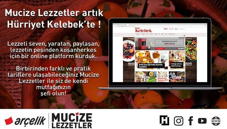 Mucize Lezzetler artık Hürriyet Kelebekte