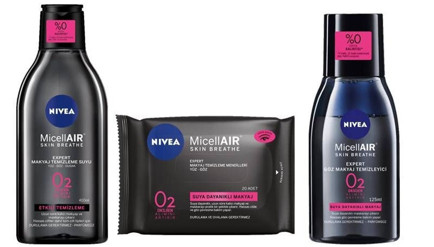 Yeni Nivea MicellAir Expert  Makyaj Temizleme Serisi