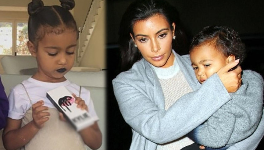 Kim Kardashian 3 yaşındaki kızına ruj sürdü, takipçilerinden tepki yağdı