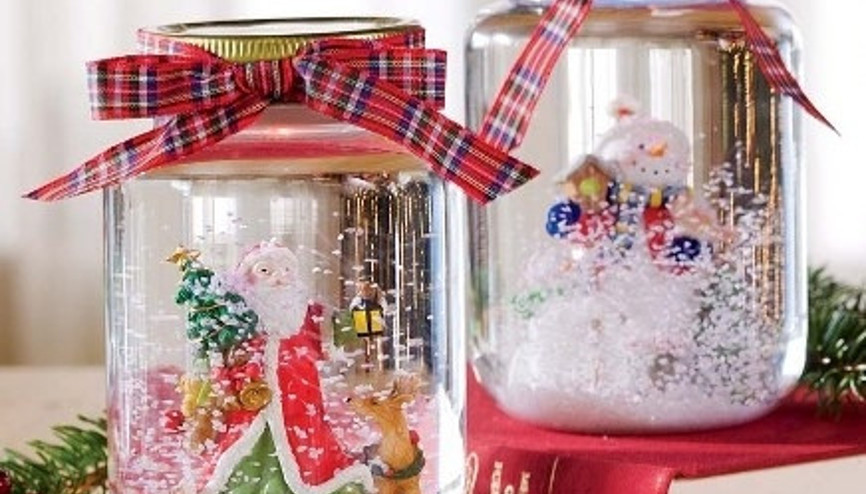 Yeni yıl dekorasyonunuzu boş kavanozlarla yapın