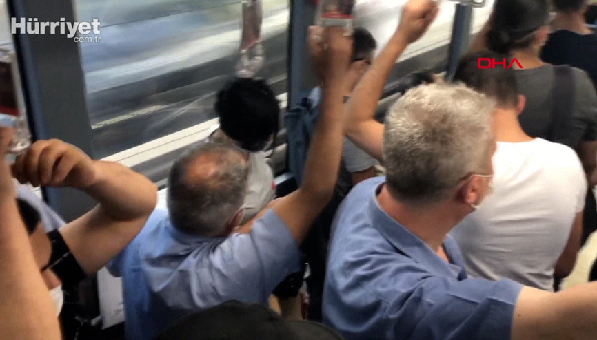 Metrobüslerde sosyal mesafesiz yolculuk