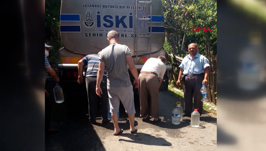 Şilede su dağıtan tankeri fotoğraflayan eski  muhtar konuştu: 5 temmuz pazar günü çektim