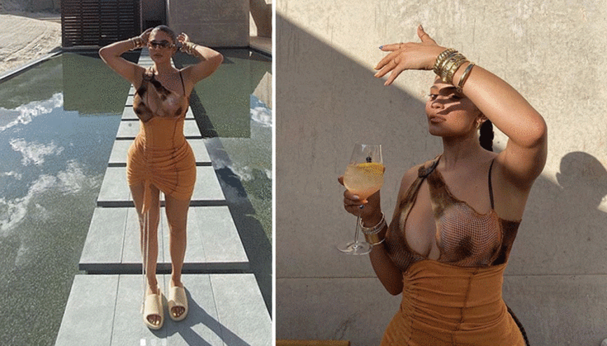 Kylie Jennerın Elbisesi Sosyal Medyada Olay Yarattı