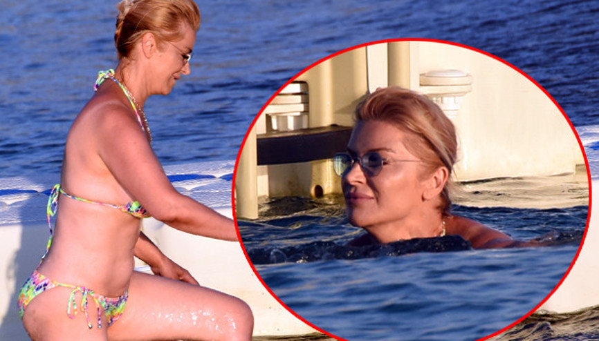 Bikini kazası Songül Karlının zor anları...