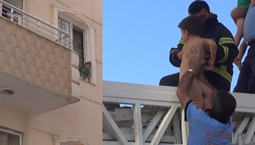 Evde kilitli kalan ikizler için mahalle seferber oldu