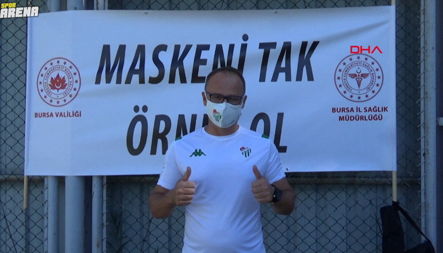 Bursaspordan Maskeni Tak, Örnek Ol kampanyasına destek
