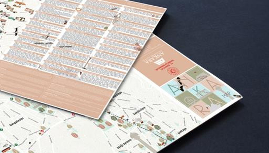 Şehrin simgeleri bu haritada