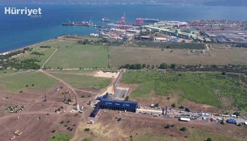 Türkiyenin Otomobilinin üretileceği alan havadan görüntülendi