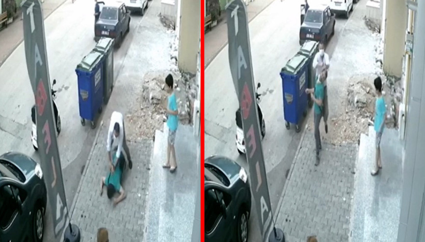 Otomobilden inip tekme tokat saldırdılar