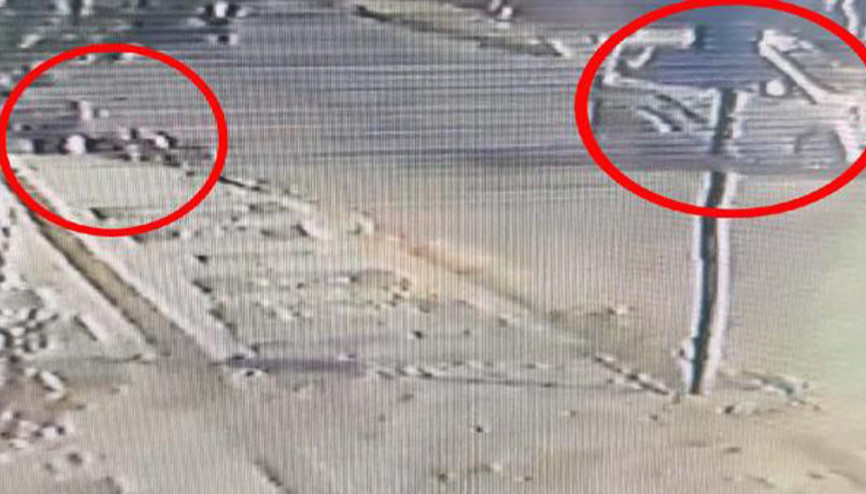 Motosikletliye çarptı ve kaçtı: Kaza anı kameralara yansıdı