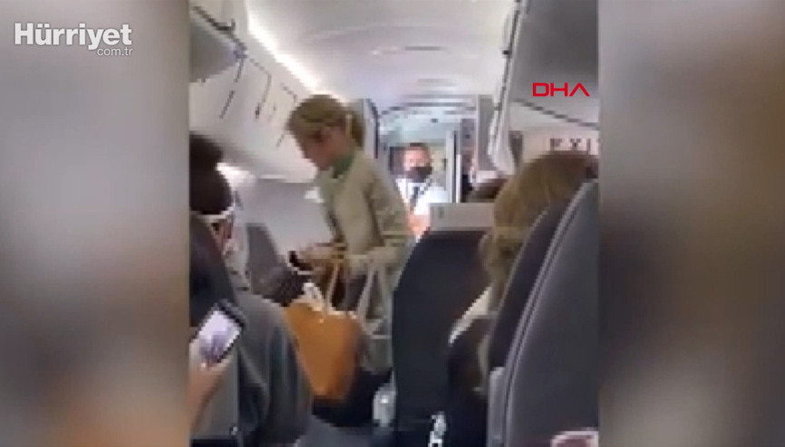 ABDde maske takmayı reddeden kadın yolcu uçaktan indirildi