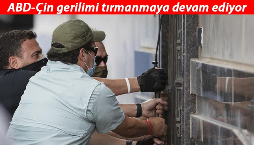 Son dakika: ABD - Çin gerilimi tırmanıyor... Konsolosluğu kapısını kırıp aradılar