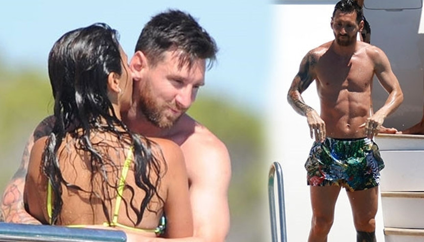 Lionel Messi, tatilde fena yakalandı