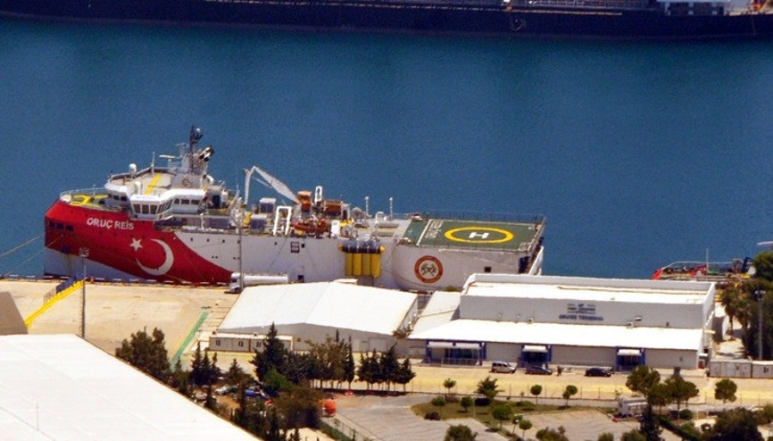 Oruç Reis, Antalya Gümrük Limanına demirledi